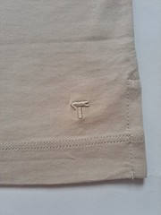 NEW Left Coast Tee Men’s Short Sleeve Pima Cotton Beige T-Shirt Top Size M