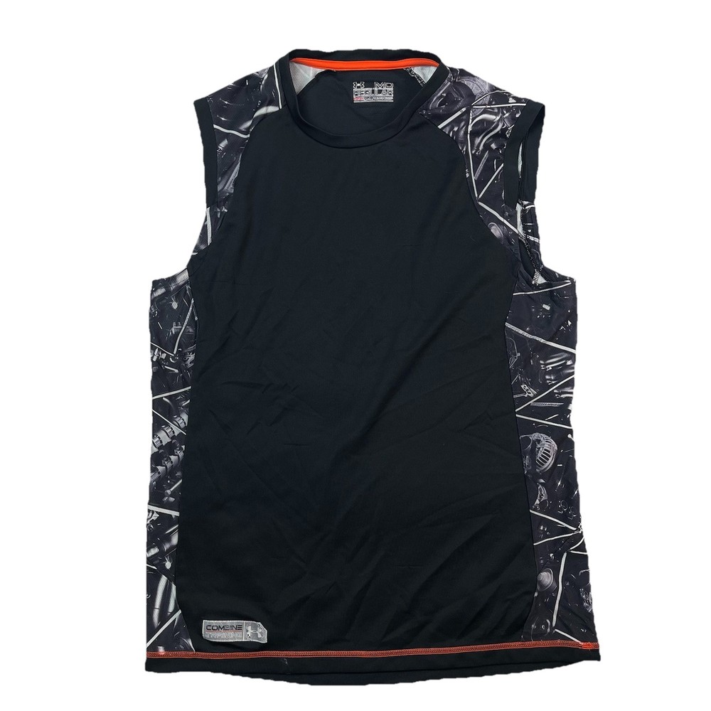 Under Armour Combine Training HeatGear Black Sleeveless Shirt Men’s Size M