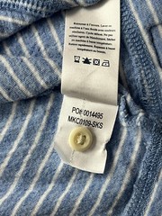 Faherty Shirt Mens XL Blue Striped Long Sleeve Cloud Cotton Henley Tee Casual