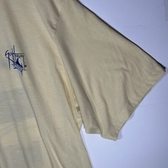Guy Harvey Mens Shirt XXL Yellow Graphic Tee-Shirt Marlin Fishing Short Sleeve