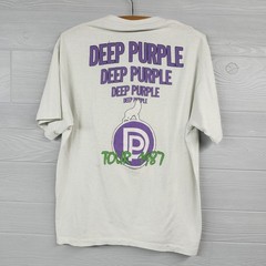 Vintage 1987 Deep Purple House Of Blue Light Tour Double Sided Tshirt Large