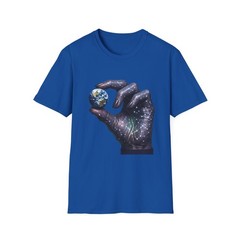Unisex Softstyle T-Shirt Alien Hand Earth Marble Constellation Tattoo Space