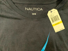Nautica Mens T Shirt Size M New With Tags Blue Graphic Since 1983 Cotton Tee