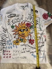 First Row Lemonade T Shirt All Over Graphic Size Large White Art Rare New