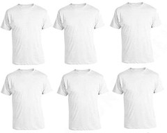 New 3-12 Pack Men’s 100% Cotton Tagless T-Shirt Undershirt Tee Plain White S-XL