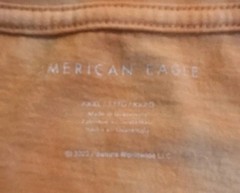 American Eagle Outfitters Snoopy and Woodstock T shirt Mens XXXL Orange Pocket