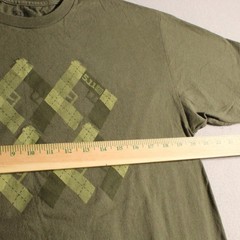 5.11 Tactical Green Graphic Tee Men’s Large Military Outdoor Casual Shirt