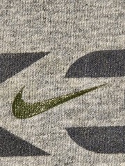 Vintage Nike Gray Spellout Logo T-Shirt Made in USA Mens Medium Y2K Graphic Tee