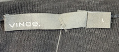 $150 NWOT VINCE Crew Neck T-Shirt LINEN COTTON Blend Men’s L LARGE Gray SS