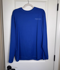 Hang Ten Since 1960 Men’s Blue Graphic Long Sleeve Crew Neck T-Shirt L