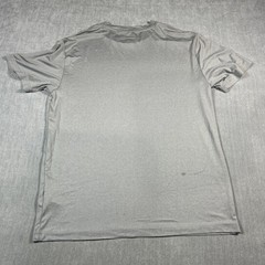 Reebok Mens Polyester Stretch T-shirt Work out Gym Medium Sport Tee Gray