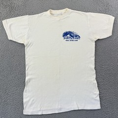 Vintage Mara River Camp Shirt Adult Meidum Kenya Short Sleeve 80s Outdoor USA