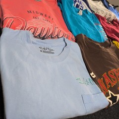 10x T-Shirt Bundle Mens Mixed Sizes Vintage Graphic Streetwear Sports Modern Lot