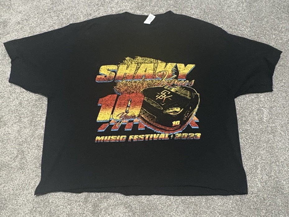 Shaky Knees 2023 Music Festival T-Shirt Atlanta Band Lineup Size Large *Read*
