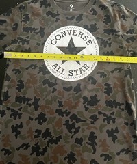 Converse Mens Chuck Taylor All Star T-Shirt, Camo, Medium Green Black