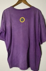 Vintage 90s Bugle Boy Genuine First Quality Graphic T Shirt XL Purple USA Boxy