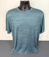 BCG Men’s Activewear Crew Neck Short Sleeve T-Shirt Blue Size Large Performance