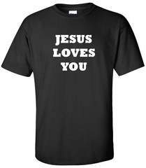 JESUS LOVES YOU T-Shirt Christian God Faith John 3:16 Church Christianity Shirt