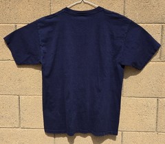 Vintage 1999 Disney Disneyland Mickey Mouse NAVY BLUE Patriotic Shirt Size LARGE