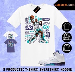 Tee Shirt Matching AJ 5 Grape 2025 To Match Sneaker MJ Flair 23 T-Shirt
