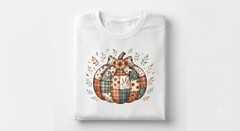 Preppy Pumpkin Shirt Fall Floral T-Shirt Autumn Gift