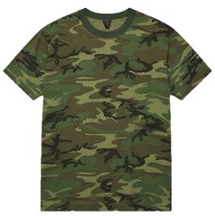 Vintage Tree Swing Woodland Camouflage T-shirt Mens Large Green Brown Tan Grunge