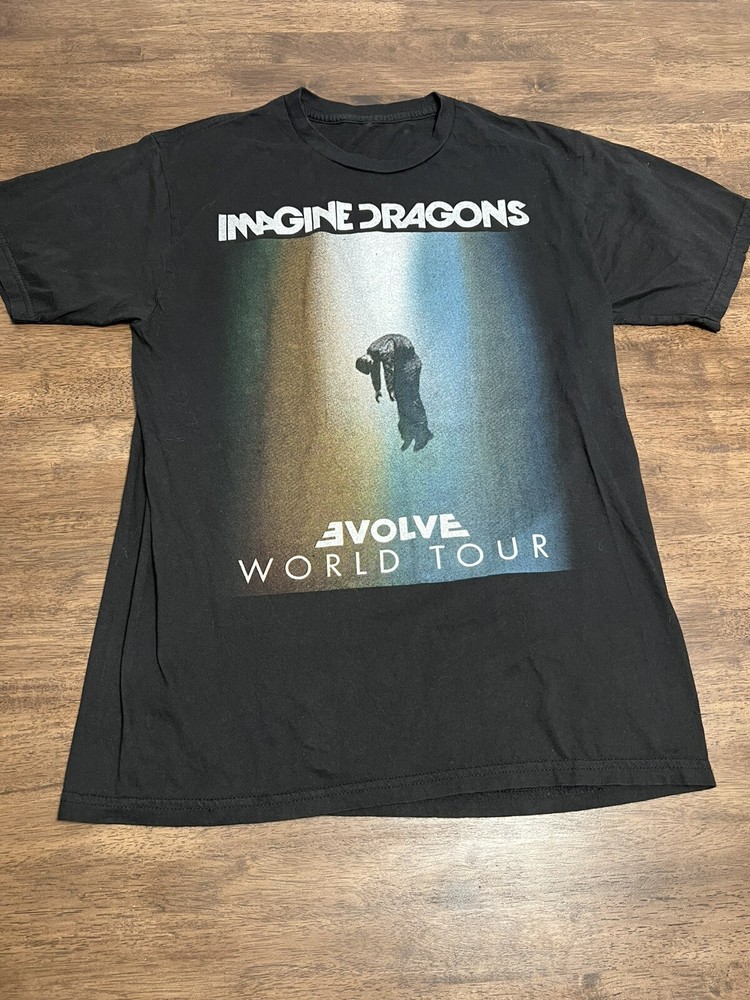 Imagine Dragons Evolve World Tour 2018 Concert Band T Shirt Medium Black M L