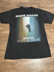 Imagine Dragons Evolve World Tour 2018 Concert Band T Shirt Medium Black M L