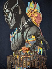 Marvel Black Panther Mens Size Medium Graphic T-Shirt Wakanda Short Sleeve