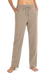 Women’s Cotton Sweatpants Yoga Lounge Casual Pants Open Bottom Sweat Pants fo…