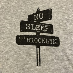 AWESOME – BEASTIE BOYS – NO SLEEP TIL BROOKLYN – Gray T Shirt – Men’s Medium