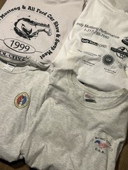 6 Piece Vintage 90s-Y2K Mustang Club Graphic T-Shirts, Size Fits XL, Used