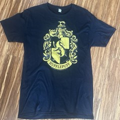Harry Potter Black Hufflepuff T Shirt Medium Fruit Of The Loom