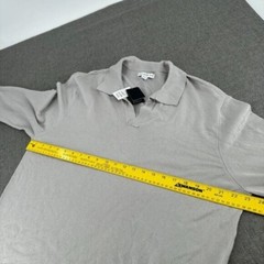 NEW And Now This Mens Henley Shirt Long Sleeve Split Neck $39.50 XL Lunar Rock