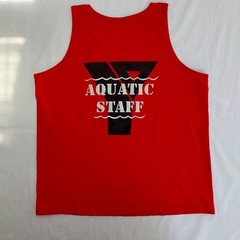 Vintage Anvil YMCA Aquatic Staff Tank Top 100% Cotton Made In USA Size XL
