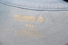 Reel Legends T-SHIRT Mens Size 2XL Blue Short Sleeve HOGFISH