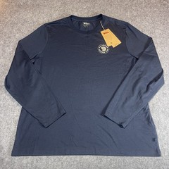 Fjallraven NWT Men’s Size XXL Navy Blue 1960 Logo Long Sleeve Shirt Crew Neck