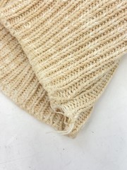 L.L.Bean 80s USA-made Crewneck Knit Sweater (Thick), Size M, Cotton, Solid Color