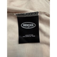 MERCIER Mens Beige Graphic Print Crewneck T Shirt Casual Streetwear Size M