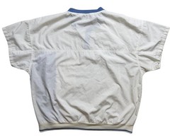 Pierre Cardin Men’s Vintage White Blue Golf Sports Beach Short Sleeve Shirt XL