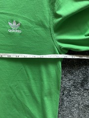 Mens Small ADIDAS ORIGINALS ESSENTIALS TREFOIL TEE SHIRT GREEN JN0235 NWT (R1)