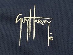 Guy Harvey Champion Blue Water Double Dry Active Wear T-Shirt Adult Size Medium