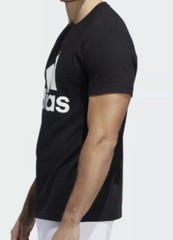 adidas Black T-Shirt Basic BOS Tee Men’s Sz Large 3 Stripes Logo Athletic NWT