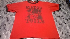 Large Vintage Matco Tools Ringer Black On Red Shirt