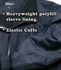 Security charger Heavyweight jacket with Reflective decoration.