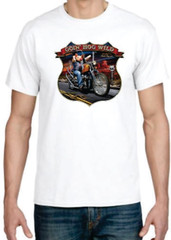 Adult DryBlend® T-Shirt – ( GO’IN HOG WILD – BIKER / CHOPPER)
