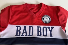 Bad Boy Entertainment Men’s Red Navy White Jersey T-Shirt Short Sleeve M