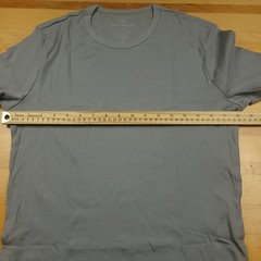 Mack Weldon Men’s Ribbed Crew Neck T-Shirt Gray Short Sleeve Size Small