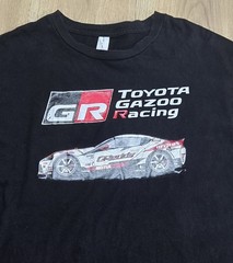 Toyota Gazoo Racing Logo T-Shirt Mens Sz Large, Black, Short Sleeve