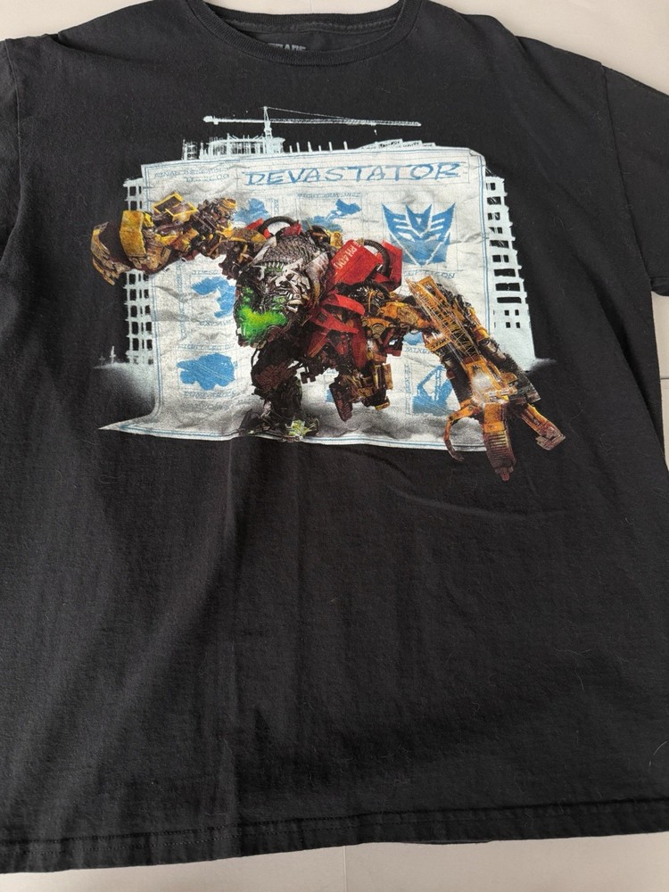 Vintage Transformers Revenge of the Fallen Devastator T-Shirt, Size Large L